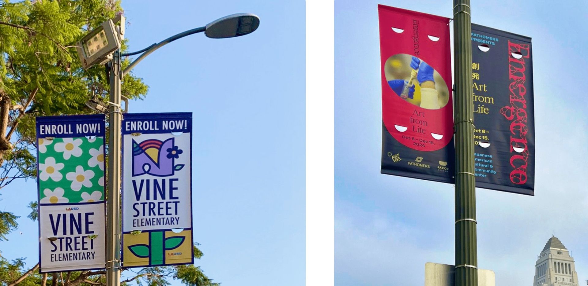 Who Can Advertise on Street Pole Banners in Los Angeles? | CRA Custom