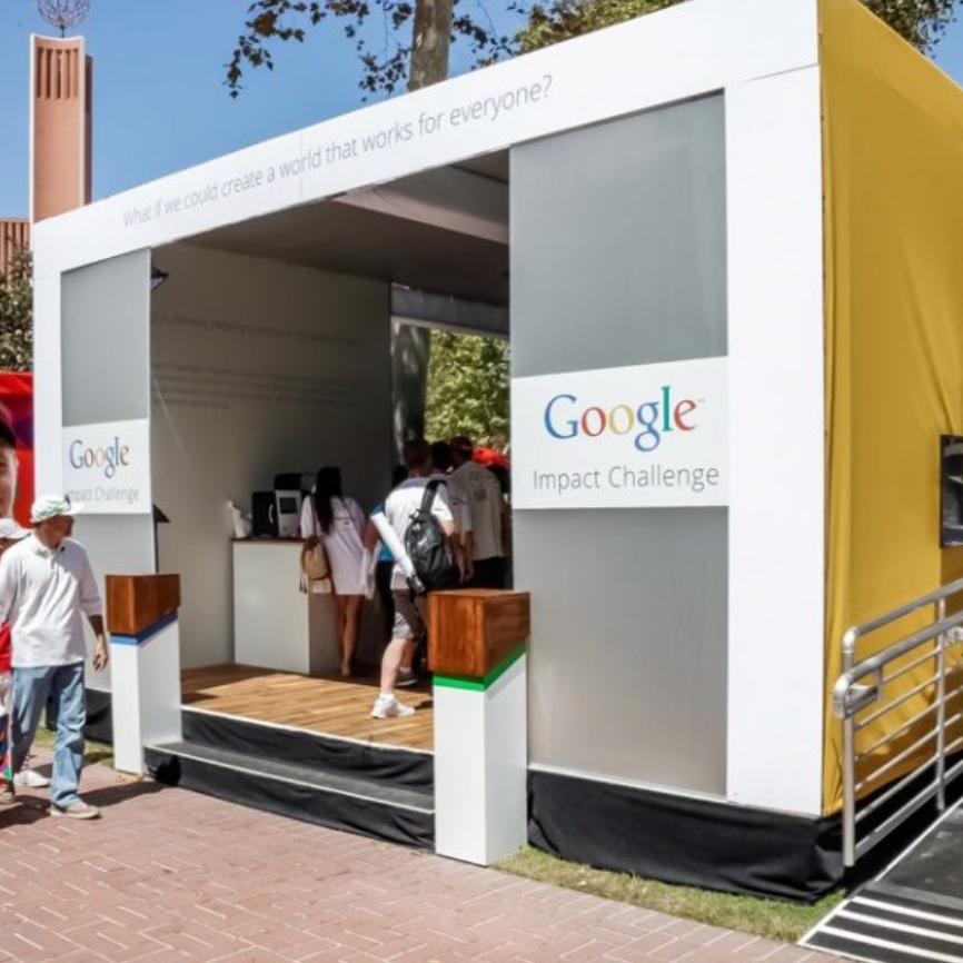 A structure showcasing new devices