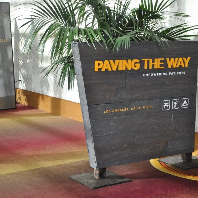 Sign showing information about an exhibit